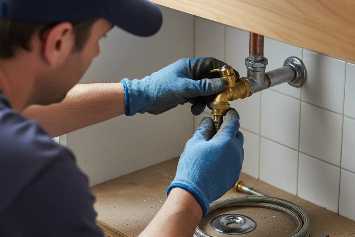 Shutoff valve and fitting work during Faucet and Fixture Repair in Mc Connell